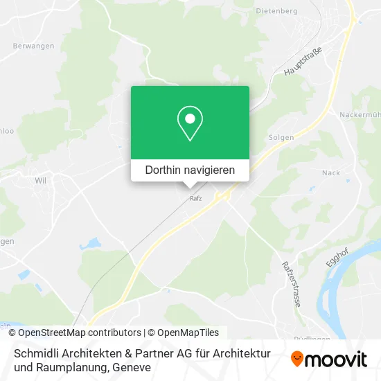 Schmidli Architekten & Partner AG für Architektur und Raumplanung Karte
