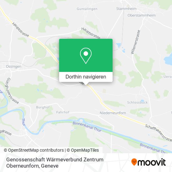 Genossenschaft Wärmeverbund Zentrum Oberneunforn Karte