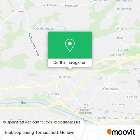 Elektroplanung Tomaschett Karte