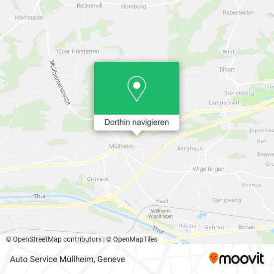 Auto Service Müllheim Karte