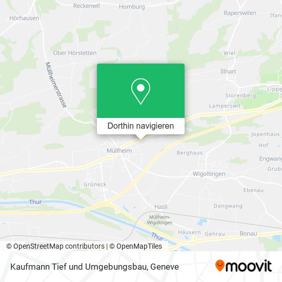 Kaufmann Tief und Umgebungsbau Karte