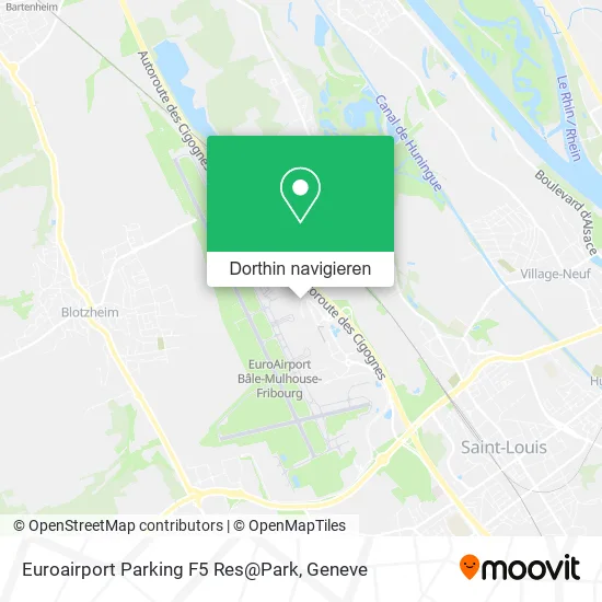 Euroairport Parking F5 Res@Park Karte