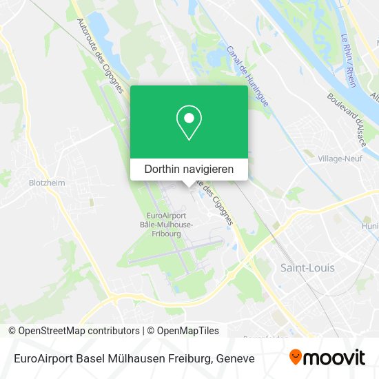 EuroAirport Basel Mülhausen Freiburg Karte