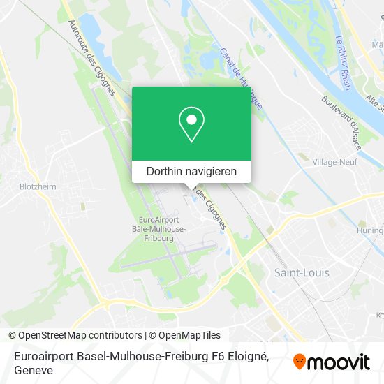 Euroairport Basel-Mulhouse-Freiburg F6 Eloigné Karte