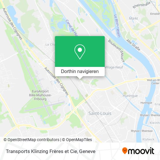 Transports Klinzing Frères et Cie Karte