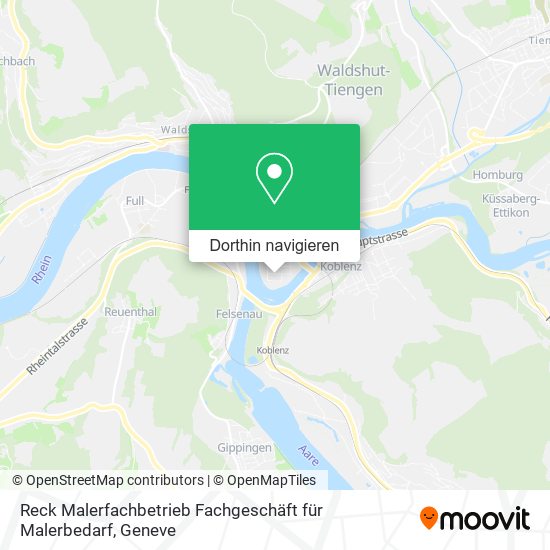 Reck Malerfachbetrieb Fachgeschäft für Malerbedarf Karte