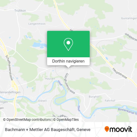 Bachmann + Mettler AG Baugeschäft Karte