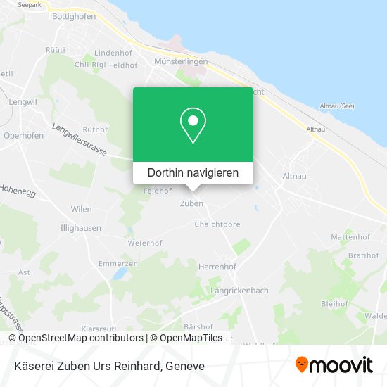 Käserei Zuben Urs Reinhard Karte
