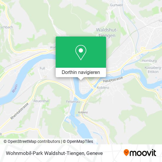 Wohnmobil-Park Waldshut-Tiengen Karte