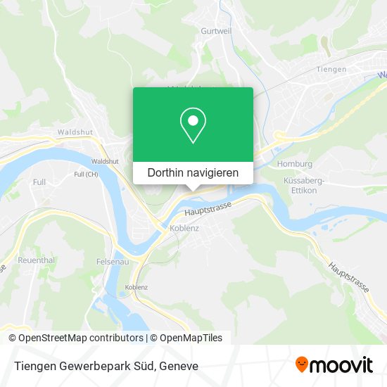 Tiengen Gewerbepark Süd Karte