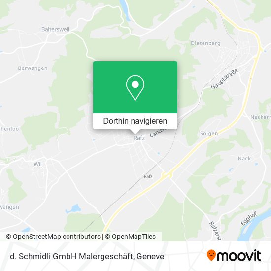 d. Schmidli GmbH Malergeschäft Karte