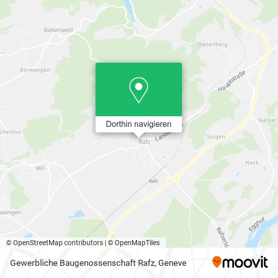 Gewerbliche Baugenossenschaft Rafz Karte