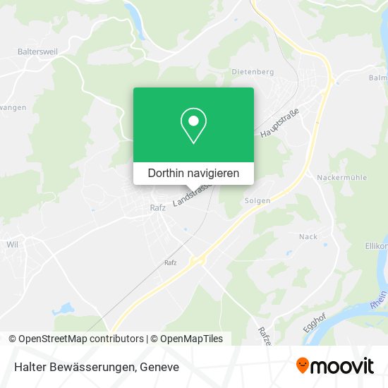Halter Bewässerungen Karte