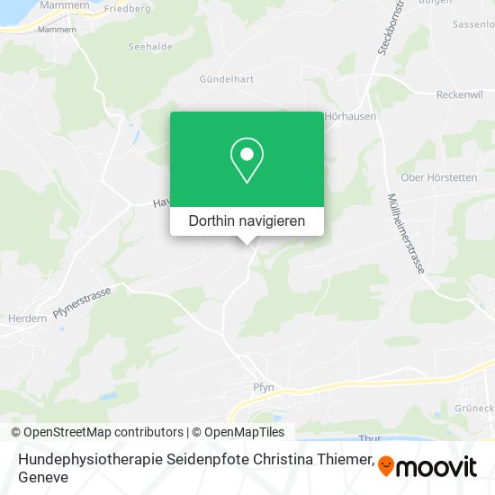 Hundephysiotherapie Seidenpfote Christina Thiemer Karte
