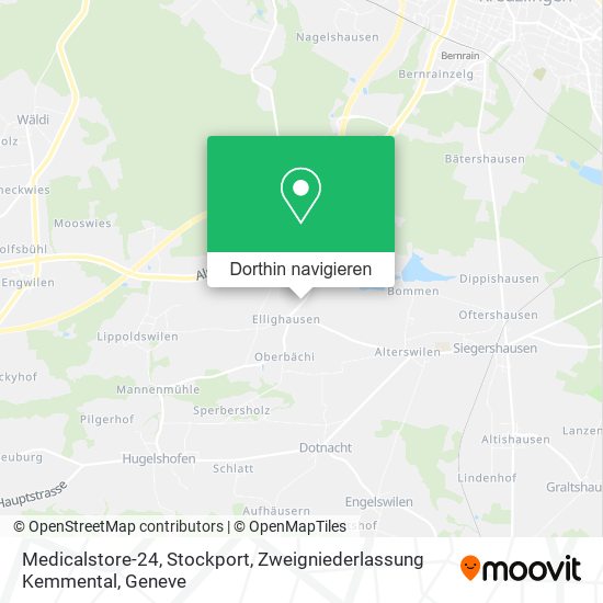 Medicalstore-24, Stockport, Zweigniederlassung Kemmental Karte