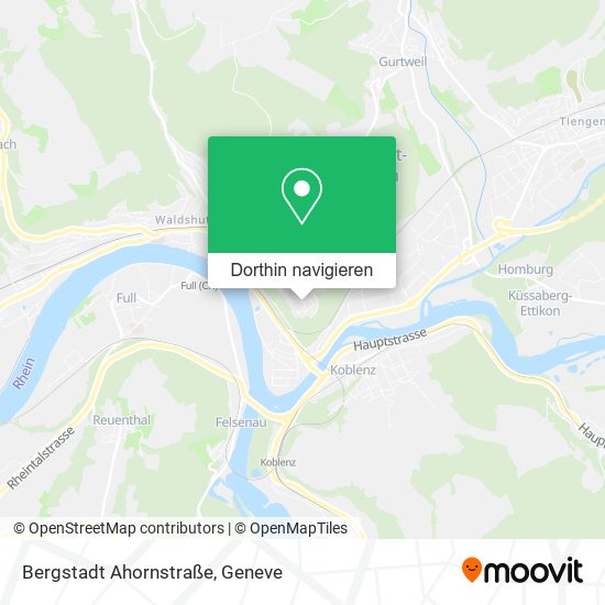 Bergstadt Ahornstraße Karte