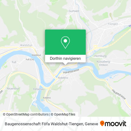 Baugenossenschaft Föfa Waldshut-Tiengen Karte