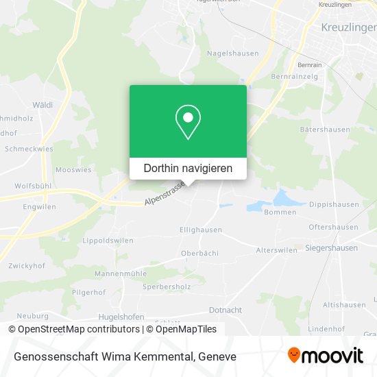 Genossenschaft Wima Kemmental Karte
