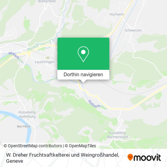 W. Dreher Fruchtsaftkelterei und Weingroßhandel Karte