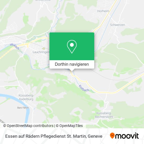 Essen auf Rädern Pflegedienst St. Martin Karte