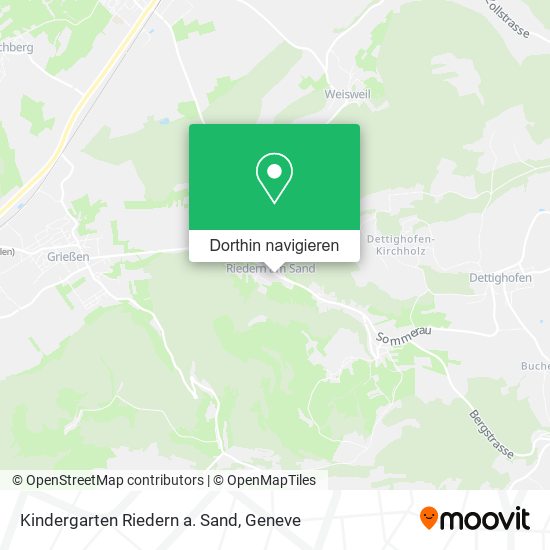 Kindergarten Riedern a. Sand Karte