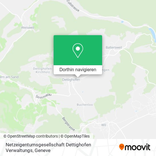 Netzeigentumsgesellschaft Dettighofen Verwaltungs Karte