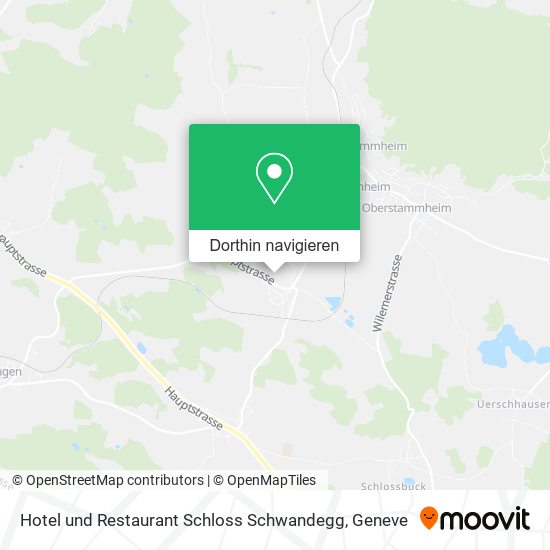 Hotel und Restaurant Schloss Schwandegg Karte