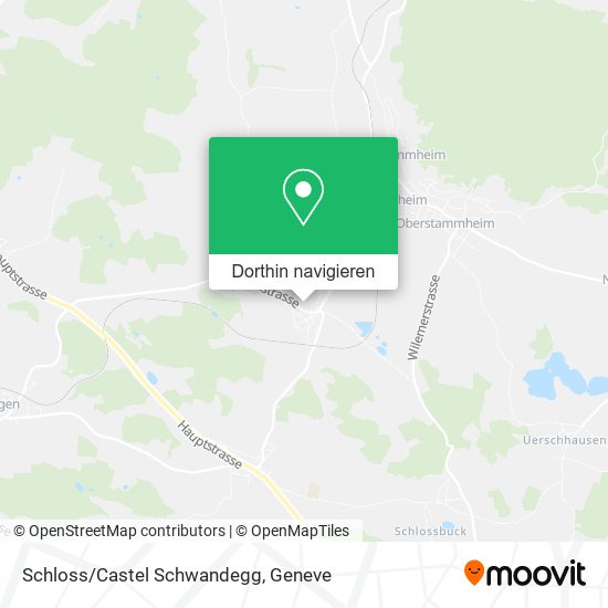 Schloss/Castel Schwandegg Karte
