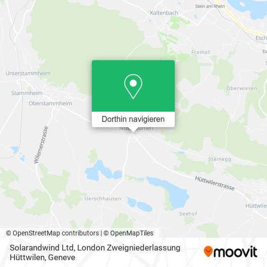 Solarandwind Ltd, London Zweigniederlassung Hüttwilen Karte