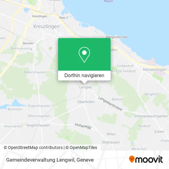 Gemeindeverwaltung Lengwil Karte