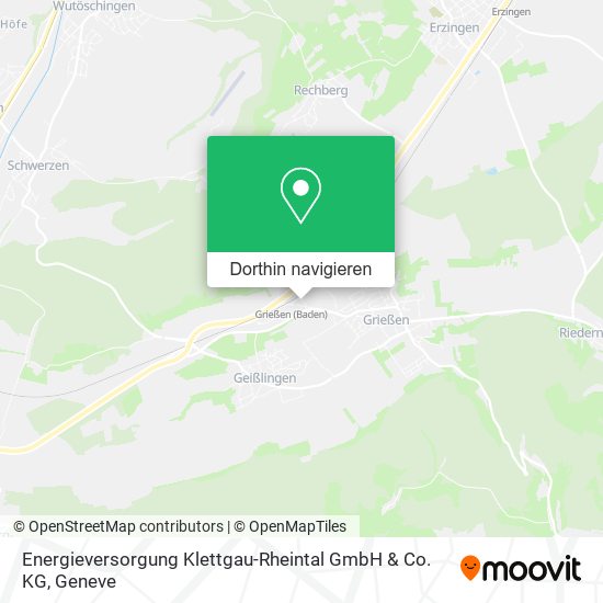 Energieversorgung Klettgau-Rheintal GmbH & Co. KG Karte