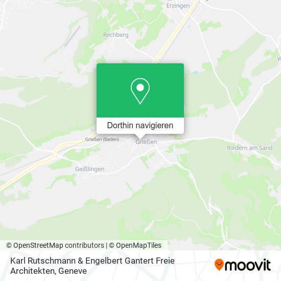 Karl Rutschmann & Engelbert Gantert Freie Architekten Karte