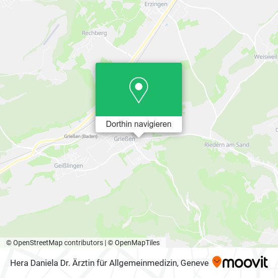 Hera Daniela Dr. Ärztin für Allgemeinmedizin Karte