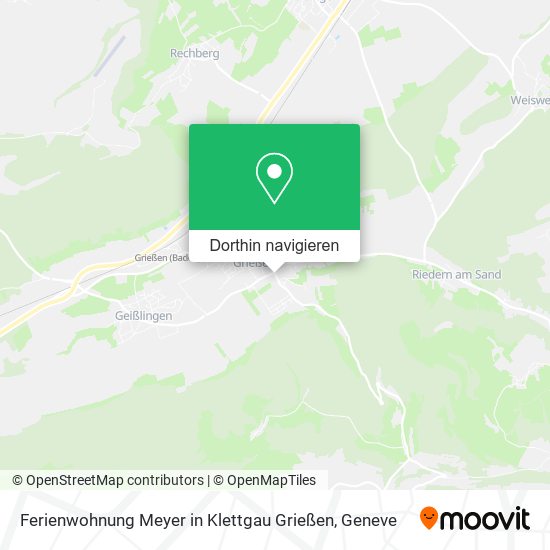 Ferienwohnung Meyer in Klettgau Grießen Karte