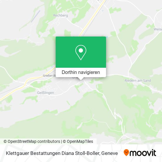 Klettgauer Bestattungen Diana Stoll-Boller Karte