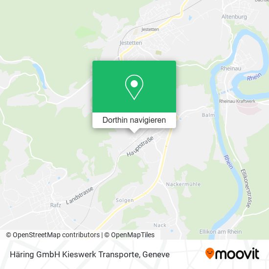 Häring GmbH Kieswerk Transporte Karte