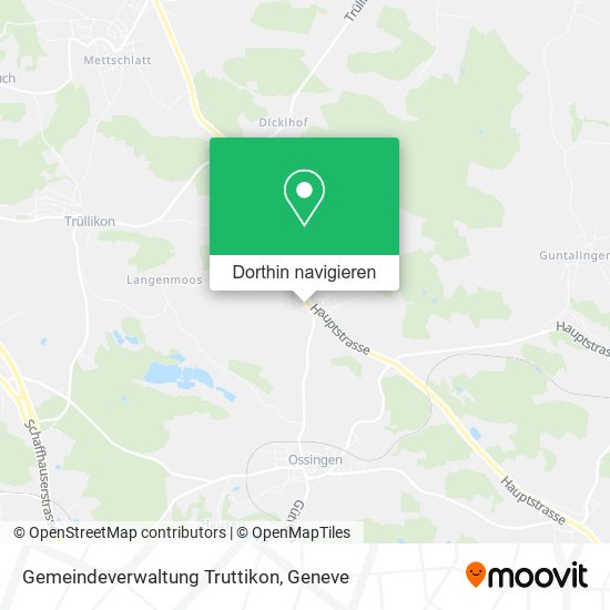 Gemeindeverwaltung Truttikon Karte