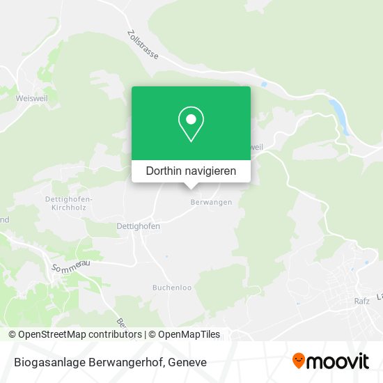 Biogasanlage Berwangerhof Karte