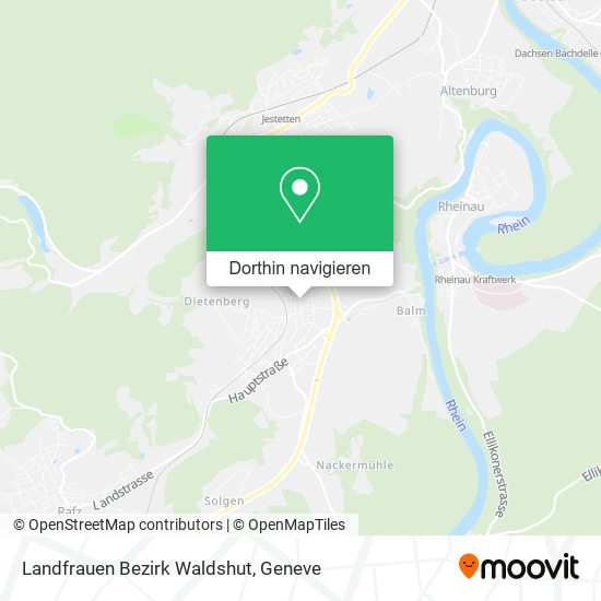 Landfrauen Bezirk Waldshut Karte