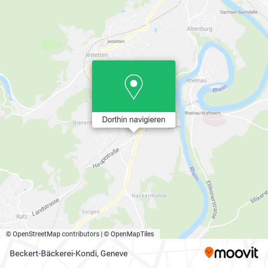 Beckert-Bäckerei-Kondi Karte