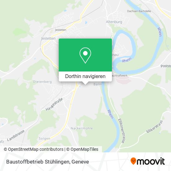 Baustoffbetrieb Stühlingen Karte