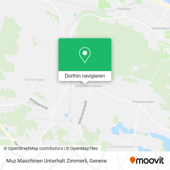 Muz Maschinen Unterhalt Zimmerli Karte