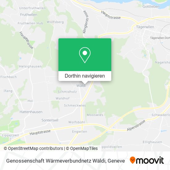 Genossenschaft Wärmeverbundnetz Wäldi Karte