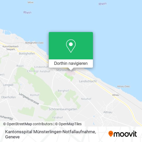 Kantonsspital Münsterlingen-Notfallaufnahme Karte