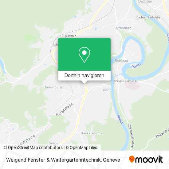 Weigand Fenster & Wintergartenntechnik Karte