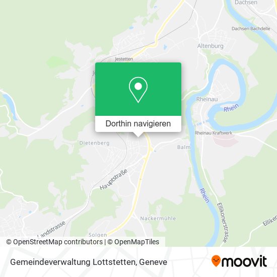 Gemeindeverwaltung Lottstetten Karte