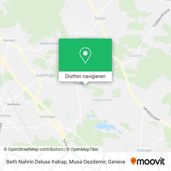 Beth Nahrin Deluxe Kebap, Musa Oezdemir Karte