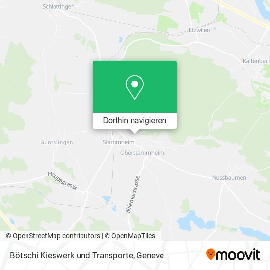 Bötschi Kieswerk und Transporte Karte