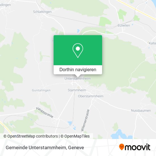 Gemeinde Unterstammheim Karte
