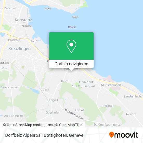 Dorfbeiz Alpenrösli Bottighofen Karte